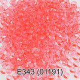 Бисер стеклянный GAMMA 5гр "сольгель" прозрачный, ярко-розовый, круглый 10/*2,3мм, 1-й сорт Чехия, Е343 (01191)