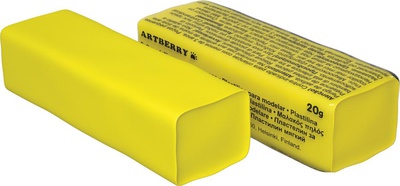 Пластилин Erich Krause Artberry 20гр. мягкий желтый 37281