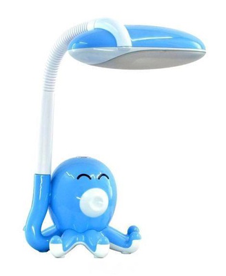 Лампа настольная Осьминожка КТ416 голубой