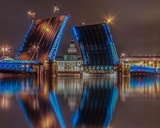 Картина по номерам 40х50см Дворцовый мост ночью VA-0331 (сложность ***)