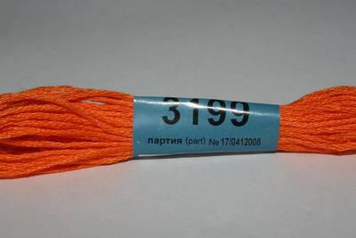 Мулине х\б 8м Гамма, ярко-оранжевый 3199