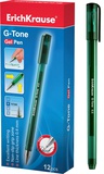 Ручка гелевая 0,5мм зеленая ERICH KRAUSE G-TONE, металлический наконечник [ЕК39016]