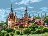 Канва с рисунком 37х49см Замок в Румынии  Матренин Посад,  [1899]