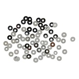 Пайетки плоские Астра, 3 мм, 10г, серебро, в пластиковом пакете с блистерным подвесом, [1]