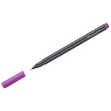Ручка капиллярная Faber-Castell "Grip Finepen"  0,4 мм, фиолетовая, трехгранная,  151634