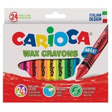 Восковые карандаши 24цв. Carioca Wax Crayons Maxi (крупные), 42390 [00-00042287]