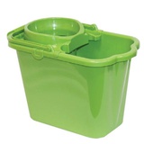 Ведро 9,5л + отжим, IDEA, пластиковое, цвет зеленый 27×35×21,5см  (моп 602584, -585) (Россия)