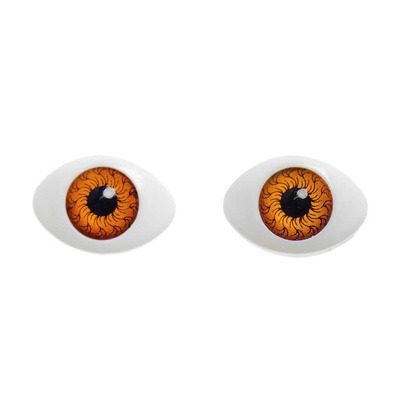 Глаза круглые выпуклые 23мм (размер радужки 12 мм), цвет карий 4шт. 2794114