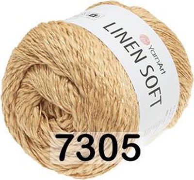 Пряжа Yarnart Linen soft 100г/272м (30% лен, 36% вискоза, 34% хлопок), 7305