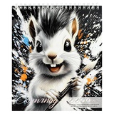 Альбом для рисования (Скетчпад) 30л. (168х195мм) на гребне Ежик-художник, блок - рисовальная бумага 160 г/м2, обложка тиснение фольгой, 70487