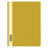 Папка-скоросшиватель пластик.А4 OfficeSpace, 160мкм желтый, (до 100л.), с прозрачным верхним листом [162561]