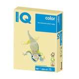 Бумага IQ (АйКью) color А3, 160 г/м2, 250 л., пастель, желтая, YE23 , (297х420 мм), высокая стойкость к выцветанию110813