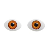 Глаза круглые выпуклые 23мм (размер радужки 12 мм), цвет карий 4шт. 2794114