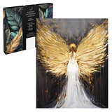 Картина по номерам (на подрамнике) с поталью 40х50см Девушка с крыльями 67983