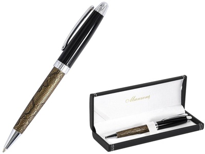 Ручка шариковая подарочная Manzoni Ravenna, корпус темно-золотой, KR712-R602,  [60347]