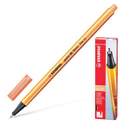 Ручка капиллярная Stabilo "Point 88/26" 0,4 мм, светло-телесная, 142085