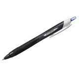 Ручка шариковая автоматическая 1мм синяя Uni "Jetstream SXN-150S", грип, корпус пластиковый, черный [66230]