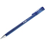Ручка гелевая 0,5мм синяя Berlingo "X-Gel", тонированный корпус,  [243035]