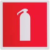Знак пожарной безопасности "Огнетушитель", 200х200 мм, самоклейка, фотолюминесцентный, F 04,  [331969/610579]