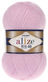 Пряжа Ализе Angora Real 40 100г/480м (60% акрил /40% шерсть), 185  розовый