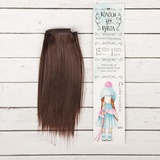 Волосы - тресс для кукол "Прямые" длина волос 15 см, ширина 100 см, цвет № 4, 2294885