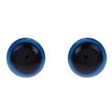 Глаза винтовые с заглушками, полупрозрачные 4 шт, цвет голубой, 0,8*0,8 см, 1553369