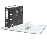 Папка-регистратор 90мм BRAUBERG, мраморное покрытие, черная, без металлического уголка ( вместимость до 750 листов) 271833