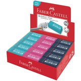 Ластик Faber-Castell "PVC-free", прямоугольный, 41*18,5*11,5 мм, синий/розовый/бирюзовый [189662]